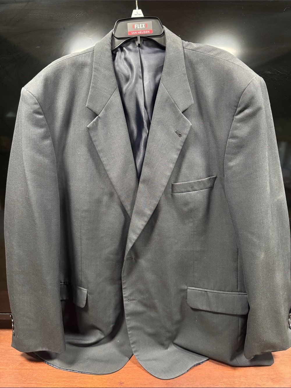 Mens Black Single-Breasted Suit Blazer